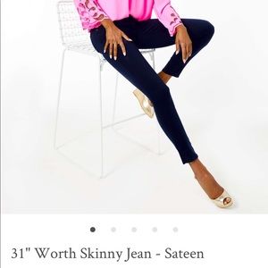 Black Lilly Pulitzer Worth Skinny Jean